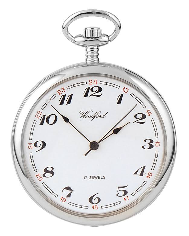 Chrome Plated Pocket Watch R8467