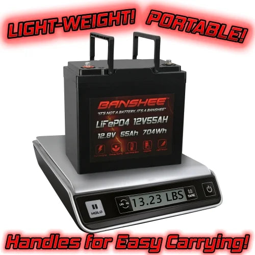 12V 55AH Lithium LiFePO4 Deep Cycle Battery 4 Pack I8468