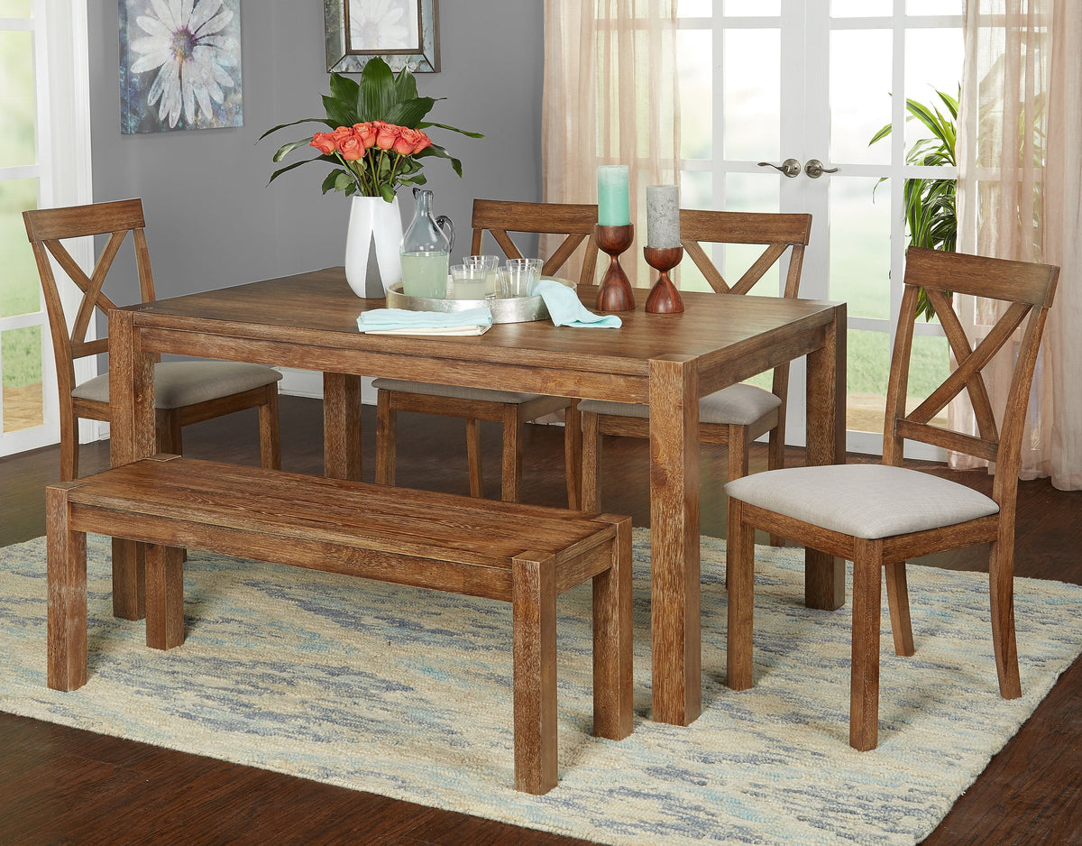 6-Piece Dining Set with Bench S201447
