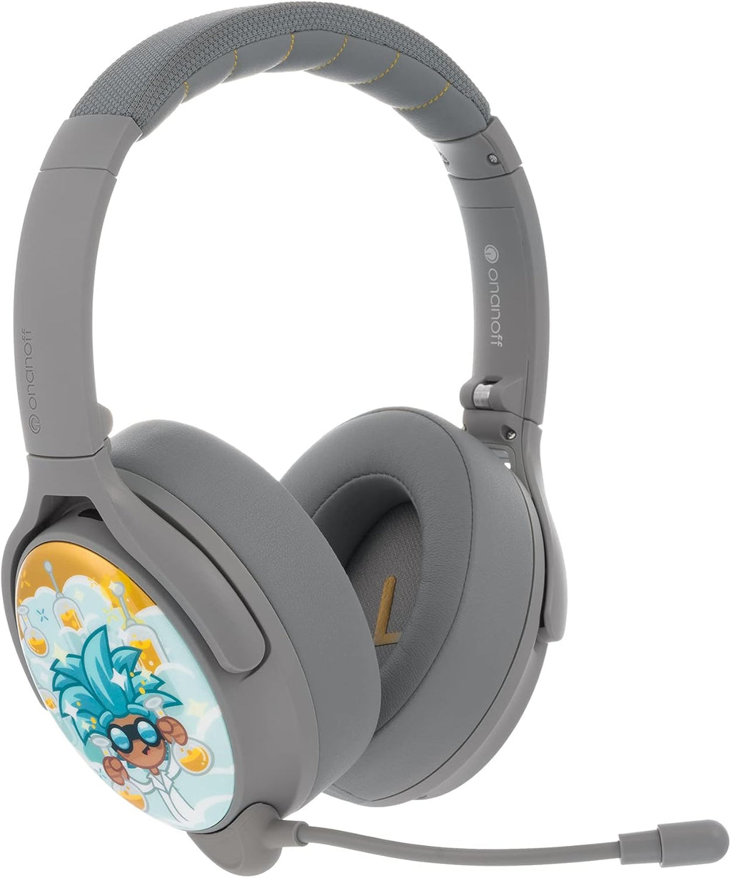 Snow White Over-Ear Bluetooth Headphones with Detachable Boom Microphone L9508