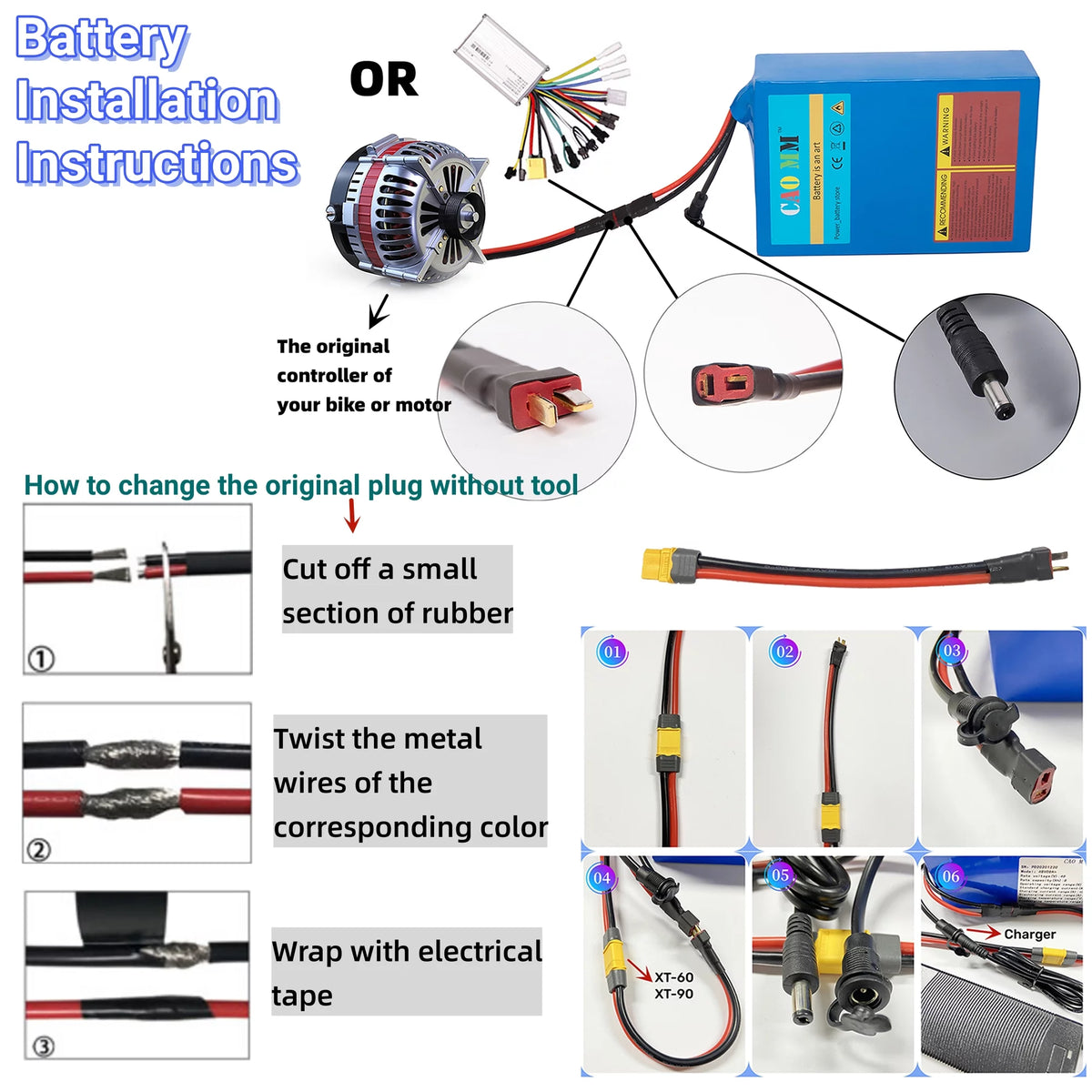 48V 20Ah Lithium Ebike Battery with Charger H78458