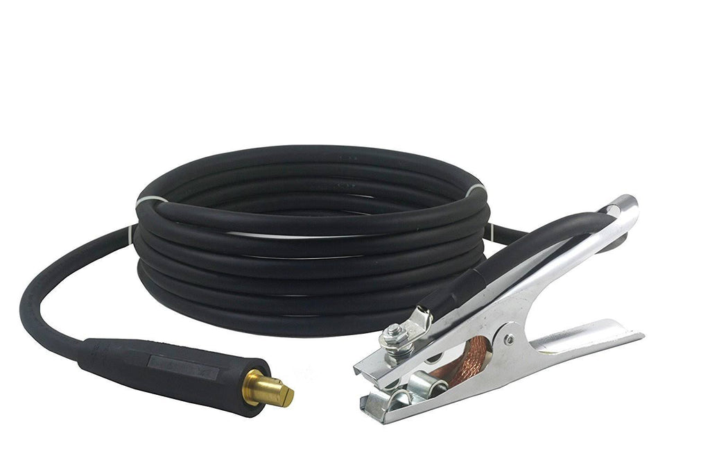 300 Amp Welding Ground Clamp Lead Assembly, #1 AWG Cable (100 Feet) E714