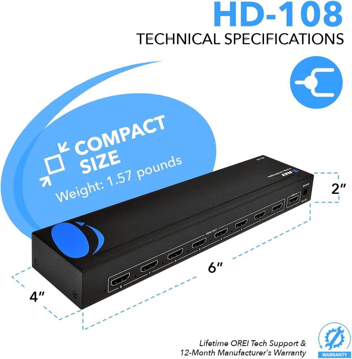 1x8 HDMI Splitter D82369