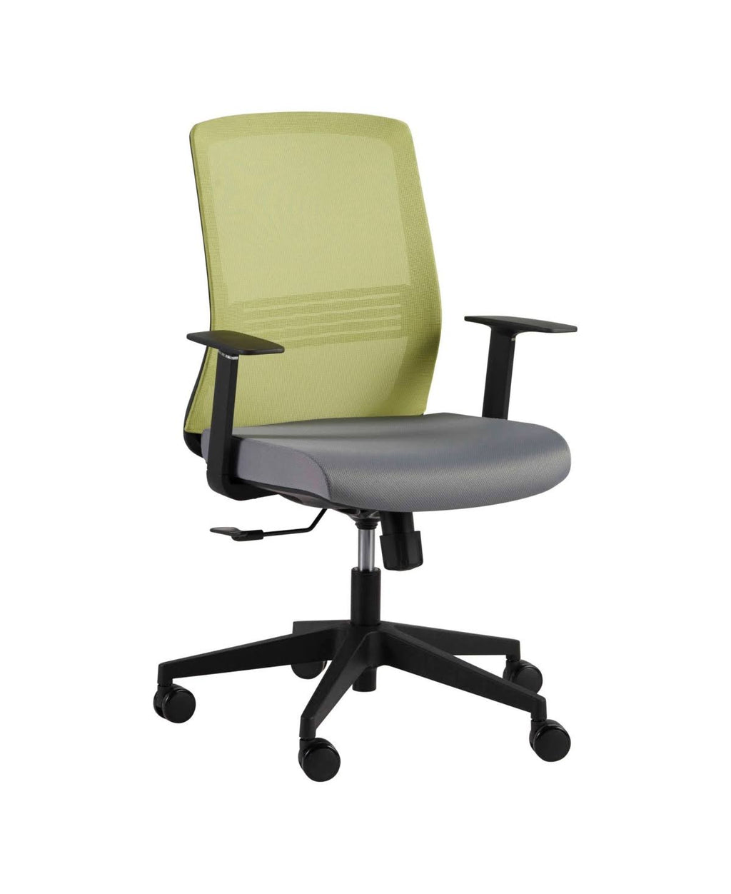 Orange Office Chair with Adjustable Arms N70013