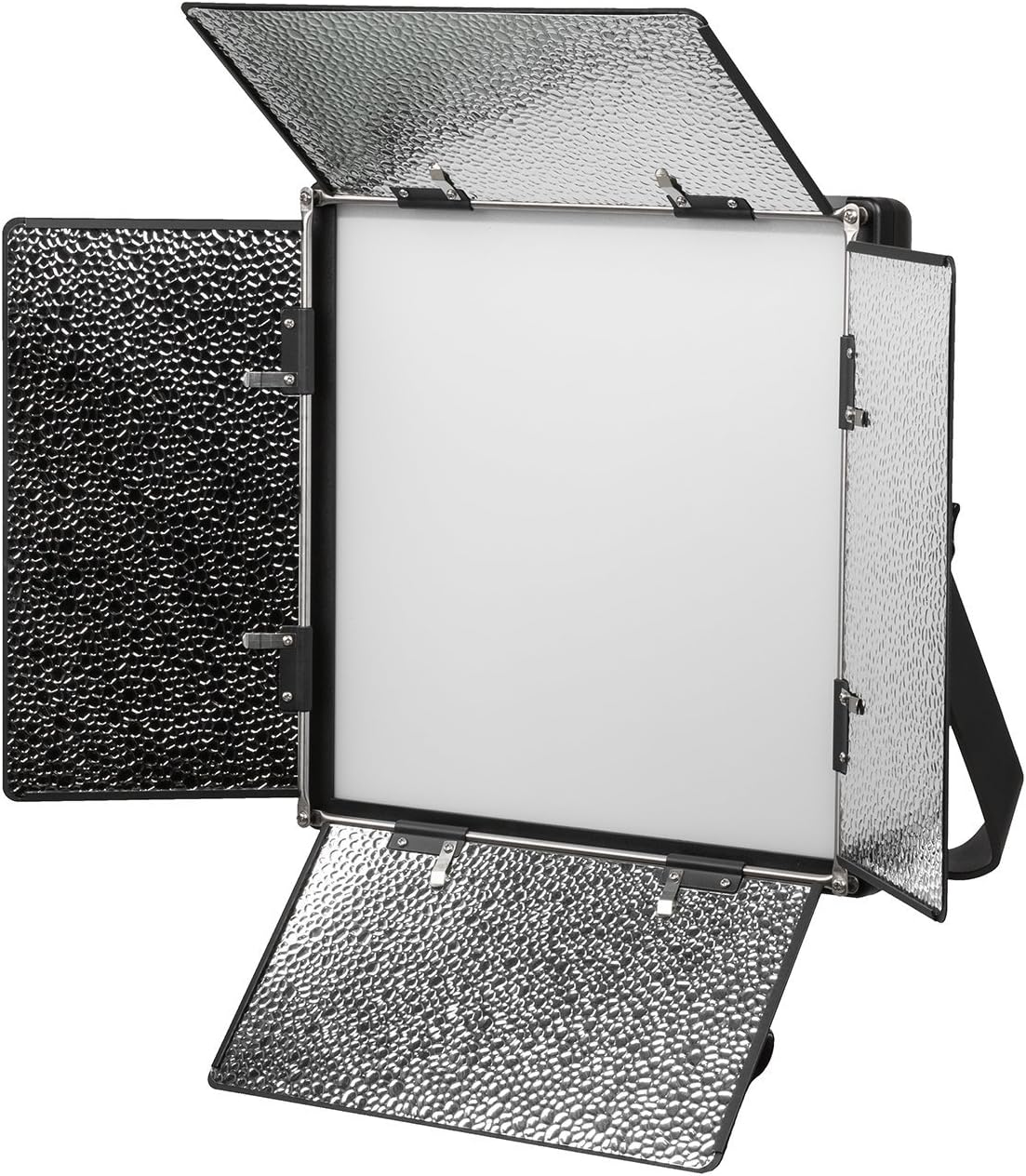 Bi-Color Soft Panel LED Lighting Kit with Barn Doors, Stands and Case I8750
