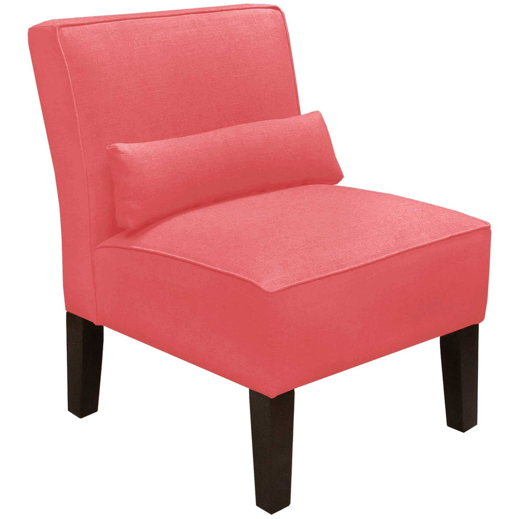 Navy Linen Armless Chair O12218