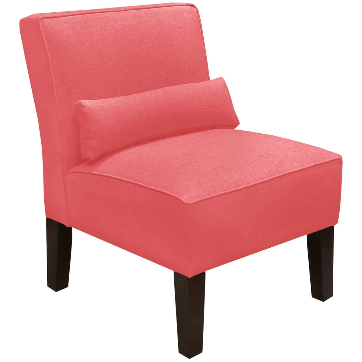 Navy Linen Armless Chair O12218