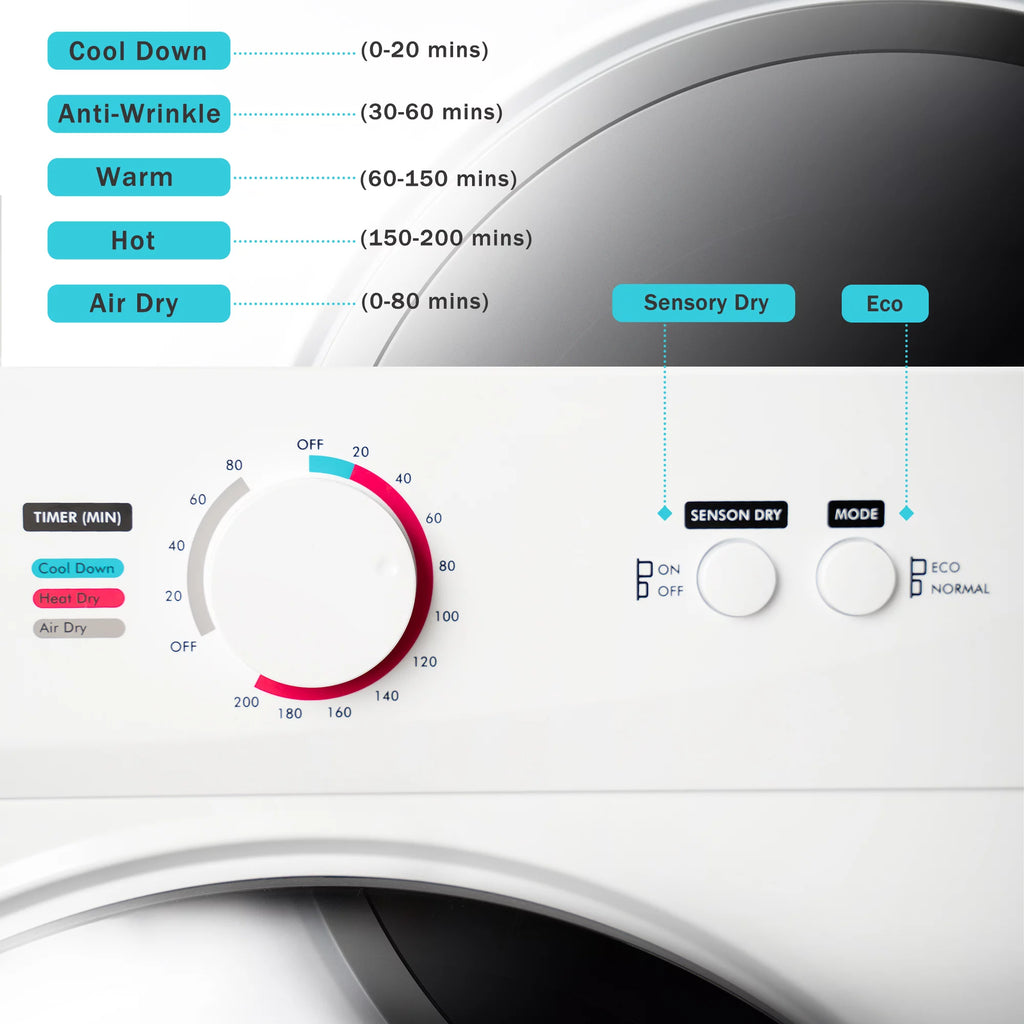 Portable Stainless Steel Laundry Dryer with 5 Modes Z668