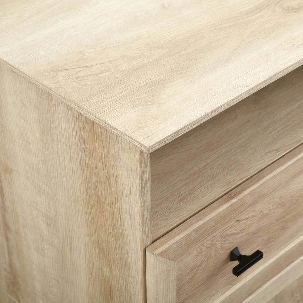 2-Drawer White Oak Nightstand K9362