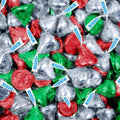 Christmas Candy Chocolate Kisses 90 Pcs Red Green Silver K7836