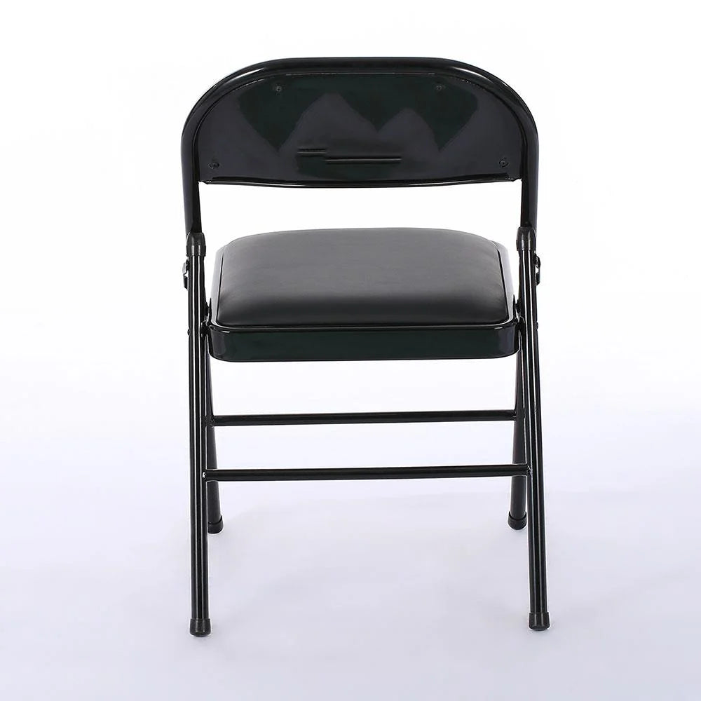 Black Leather Folding Conference Chairs Y426264