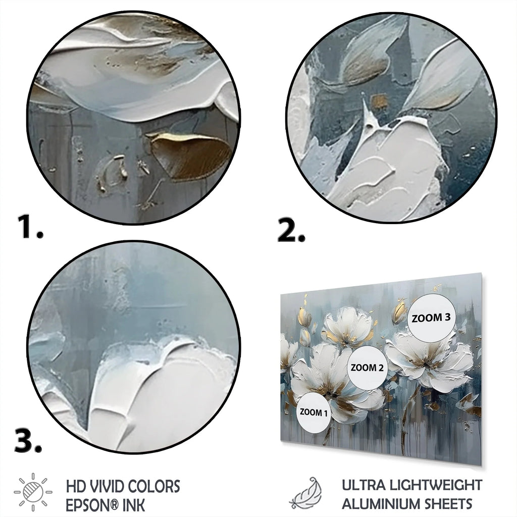 Floral Daisy Metal Wall Art Prints W720055