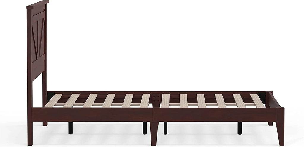 Solid Wood Platform Bed Full Q2076