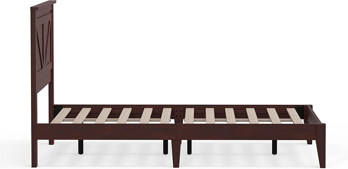 Solid Wood Platform Bed Full Q2076