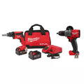 18-Volt Lithium-Ion Brushless Cordless Drywall Screw Gun Kit with Hammer Drill W7311