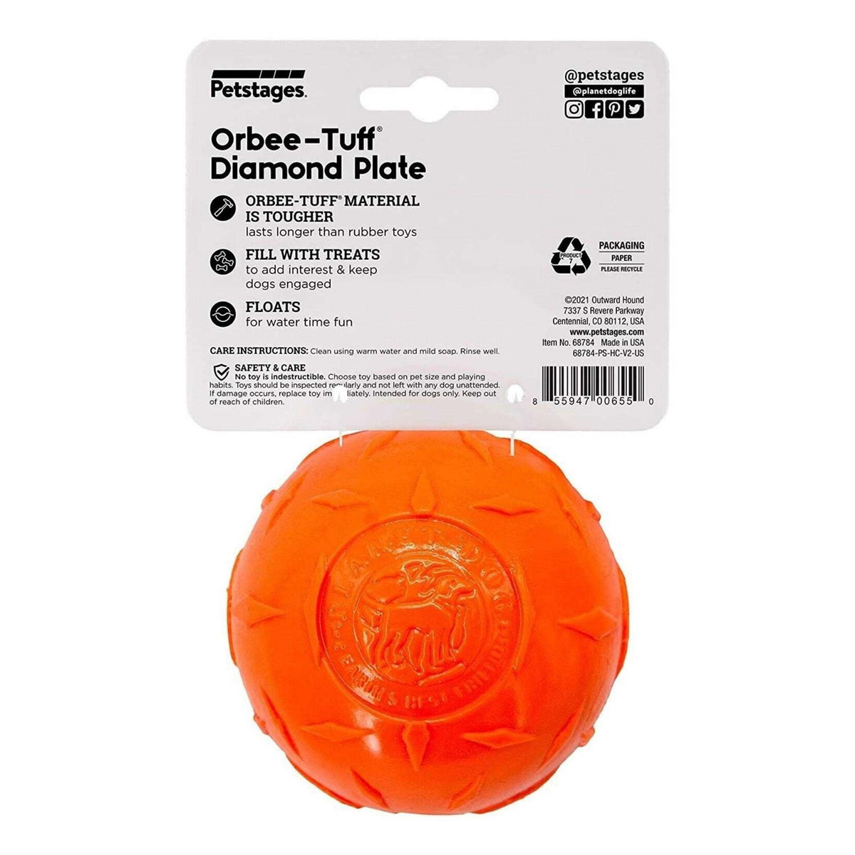 Orbee Tuff Diamond Plate Ball S294