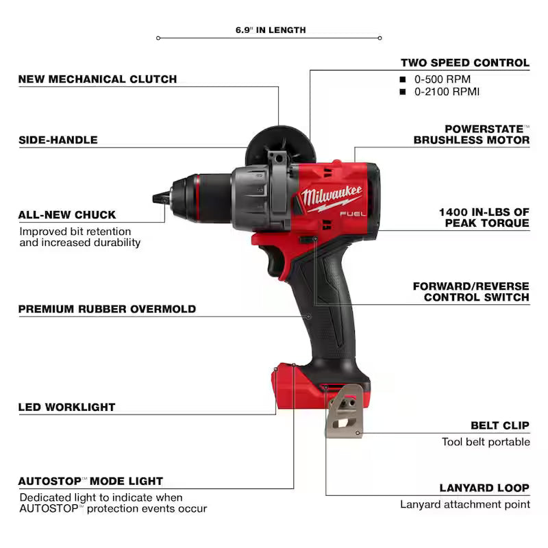 18-Volt Lithium-Ion Brushless Cordless Drywall Screw Gun Kit with Hammer Drill W7311