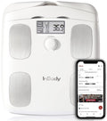 Soft White Full Body Composition Analyzer Scale O9473