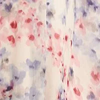 Ivory Floral Flutter Sleeve V Neck Maxi Dress T958736