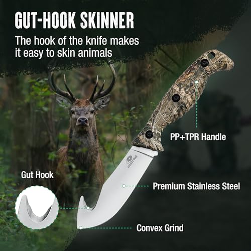 4 Pcs Hunting Knife Set with Portable Sheath N817286