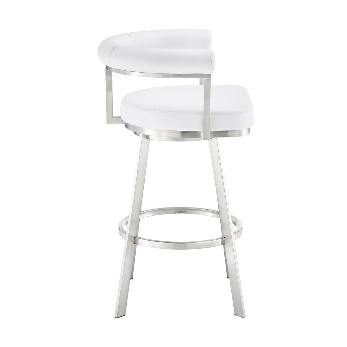 Black/Chrome Swivel Bar Stool K225008