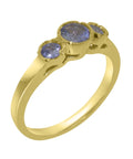 18k Yellow Gold Tanzanite Womens Ring O6630