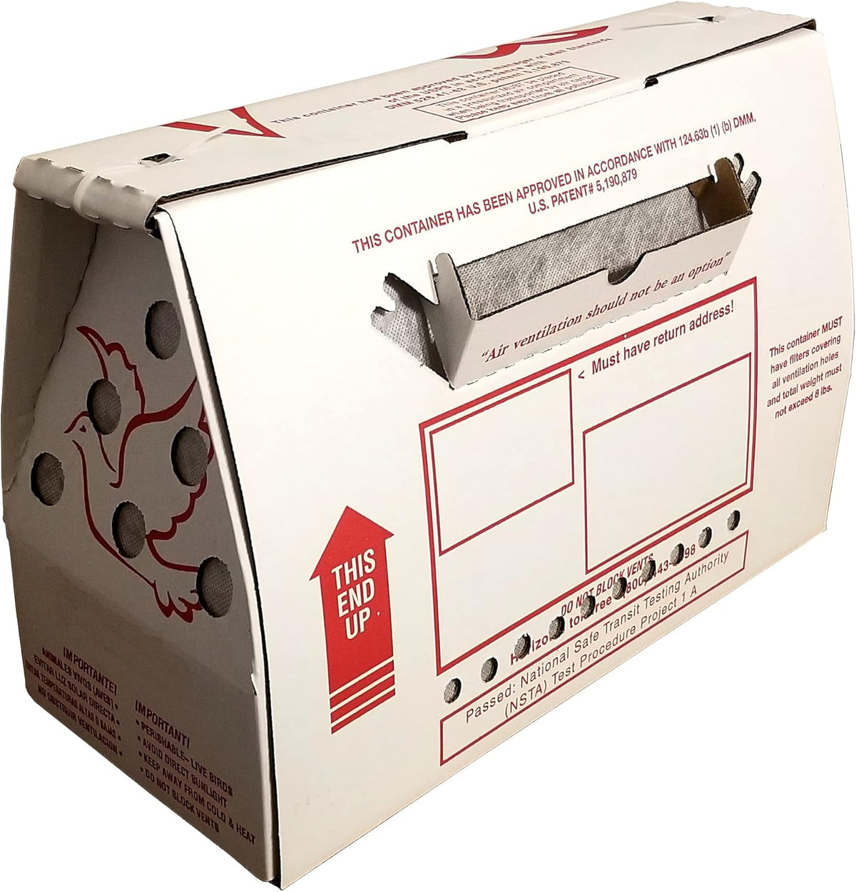 Vented Chicken Shipping Boxes (4 Pack) J995105