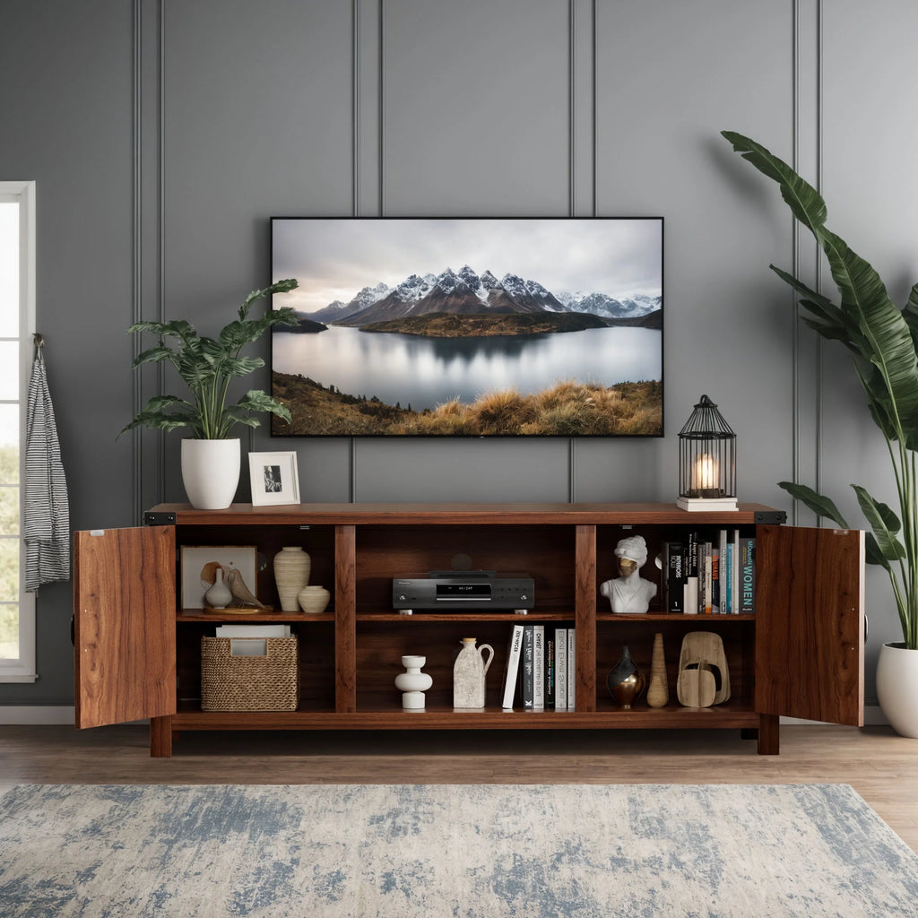 58 Modern Farmhouse Two-Door TV Stand E94770