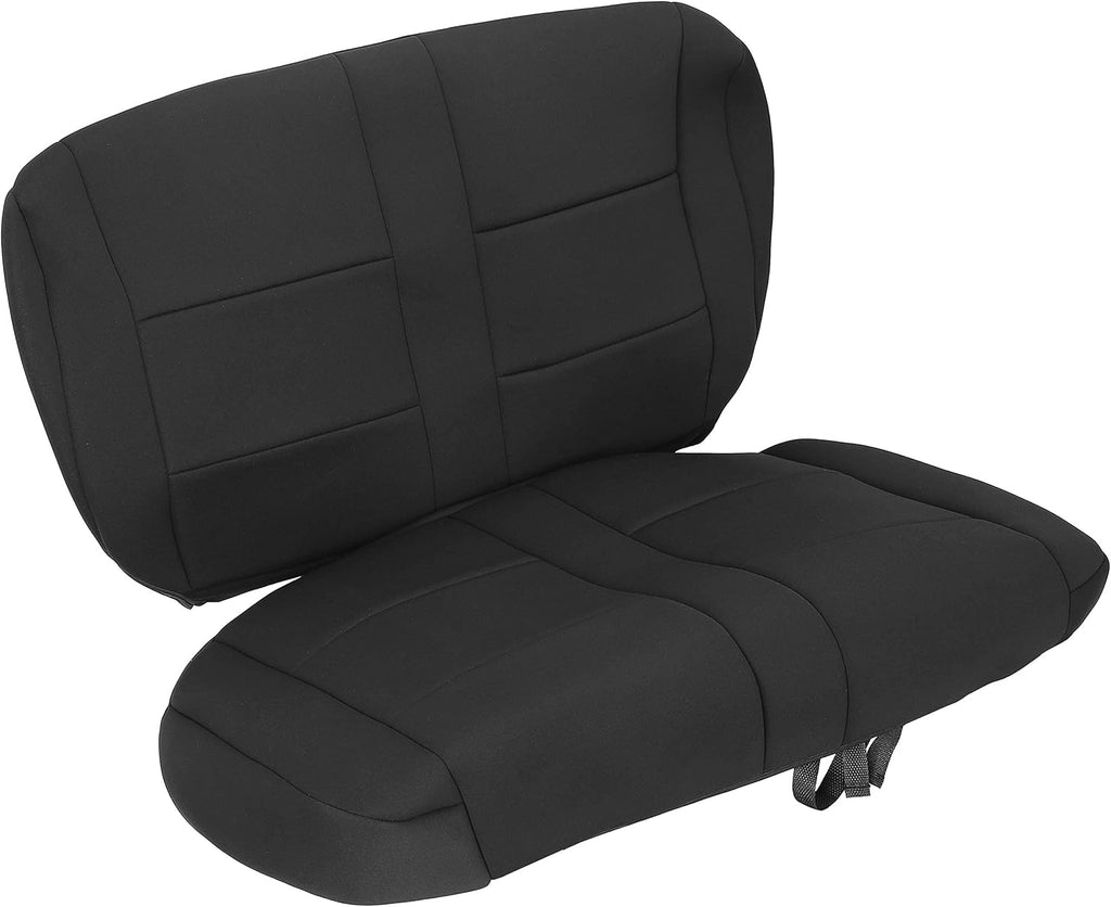 Black Cloth Front and Rear Seat Covers Set O3192