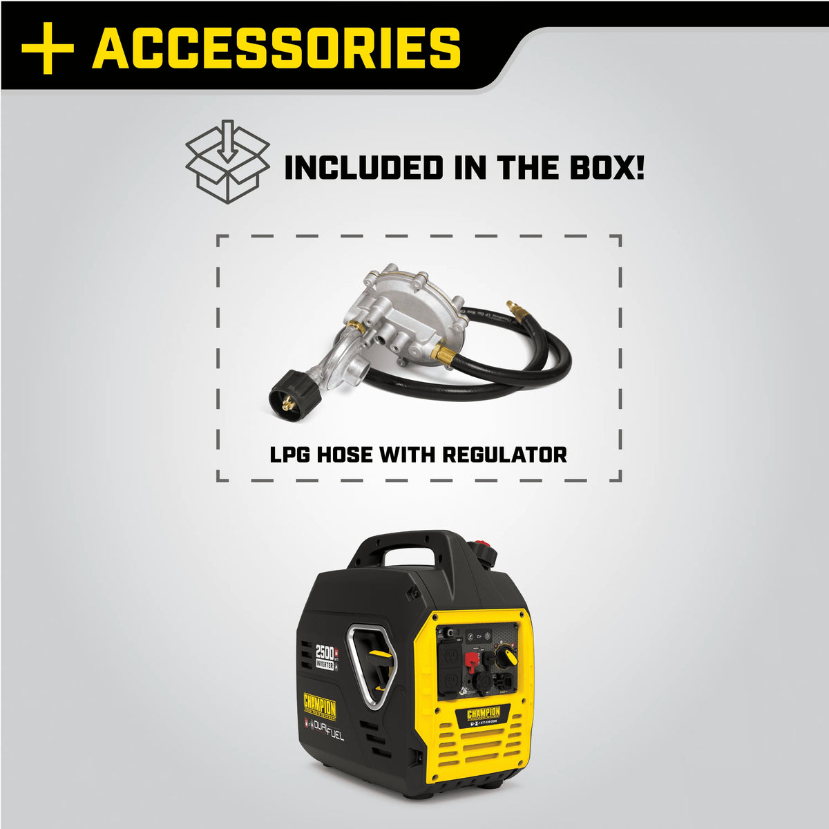 2500-Watt Dual Fuel Inverter Generator I295578