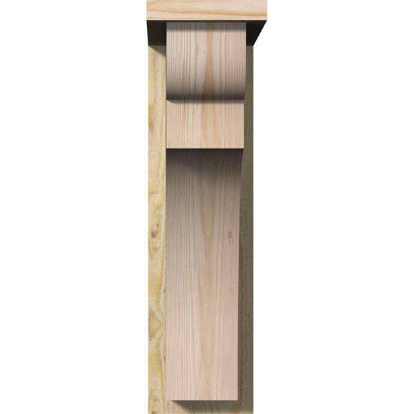 Yorktown Rough Sawn Corbel with Backplate, Douglas Fir Z693891