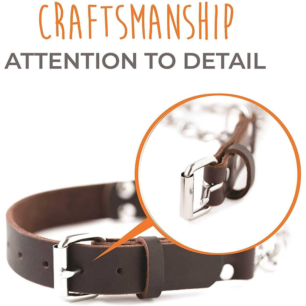 Leather Martingale Collar E80254