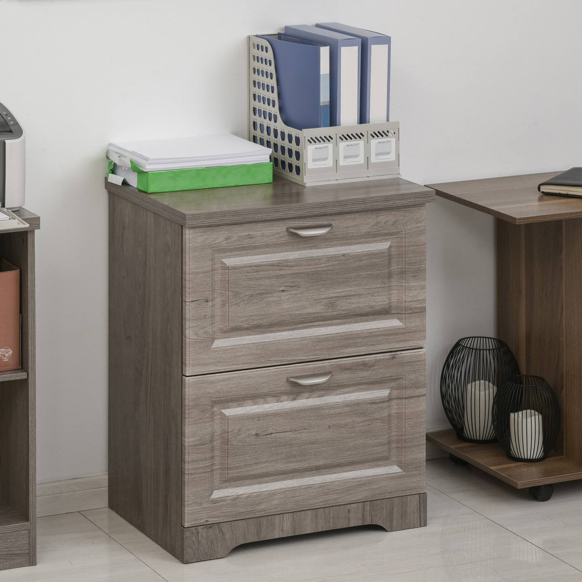 Oak 2-Drawer Lateral File Cabinet U97852