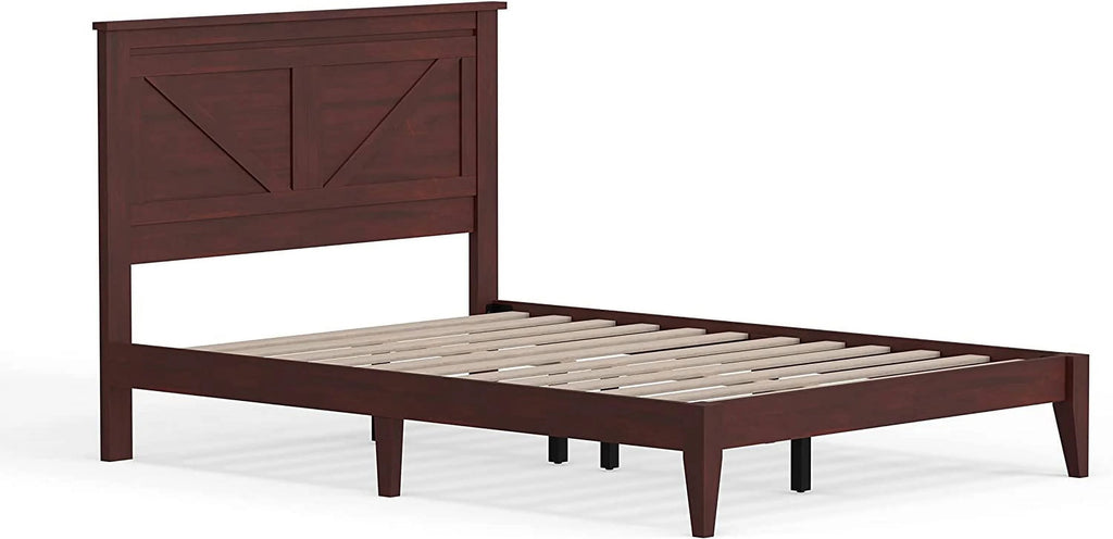 Solid Wood Platform Bed Full Q2076