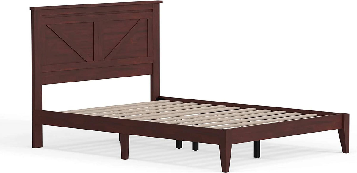 Solid Wood Platform Bed Full Q2076