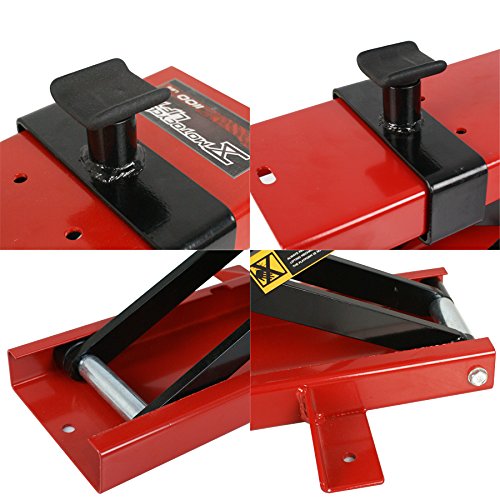 1100 lbs Red Black Motorcycle Jack Lift Stand N74063