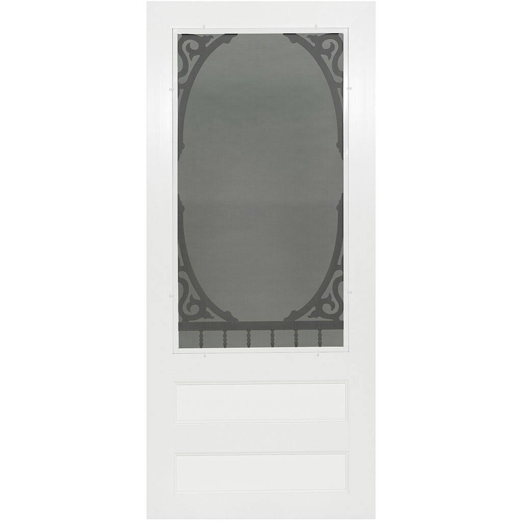Rigid Vinyl PVC Slab Screen Door E1284
