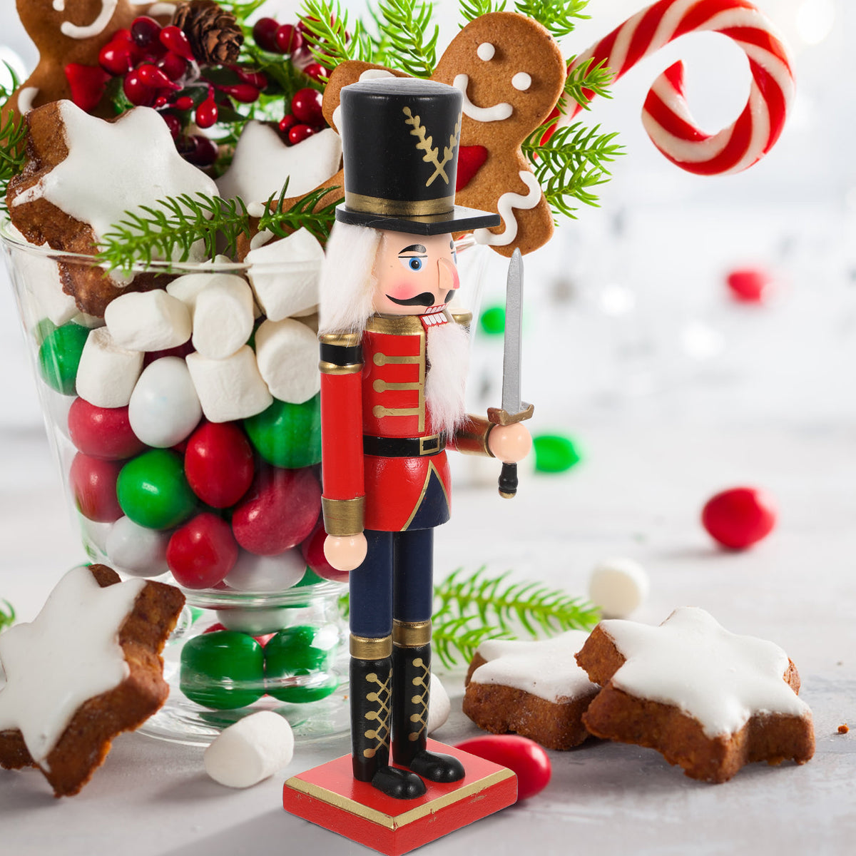 Wooden Christmas Nutcracker Doll Ornament C25977