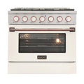 White Dual Fuel Propane Gas Range N4828