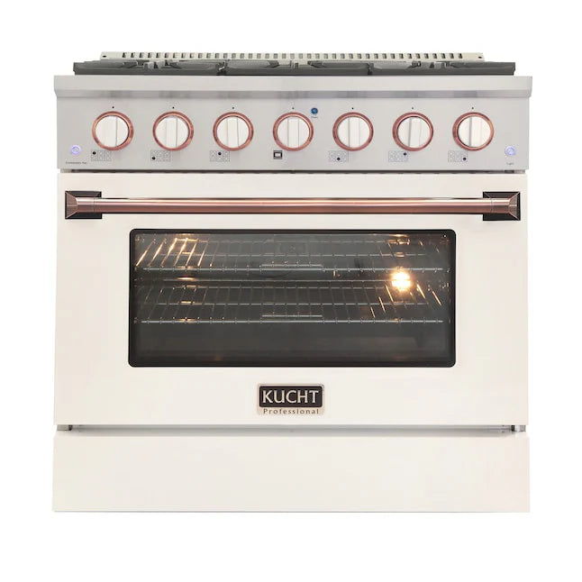 White Dual Fuel Propane Gas Range N4828