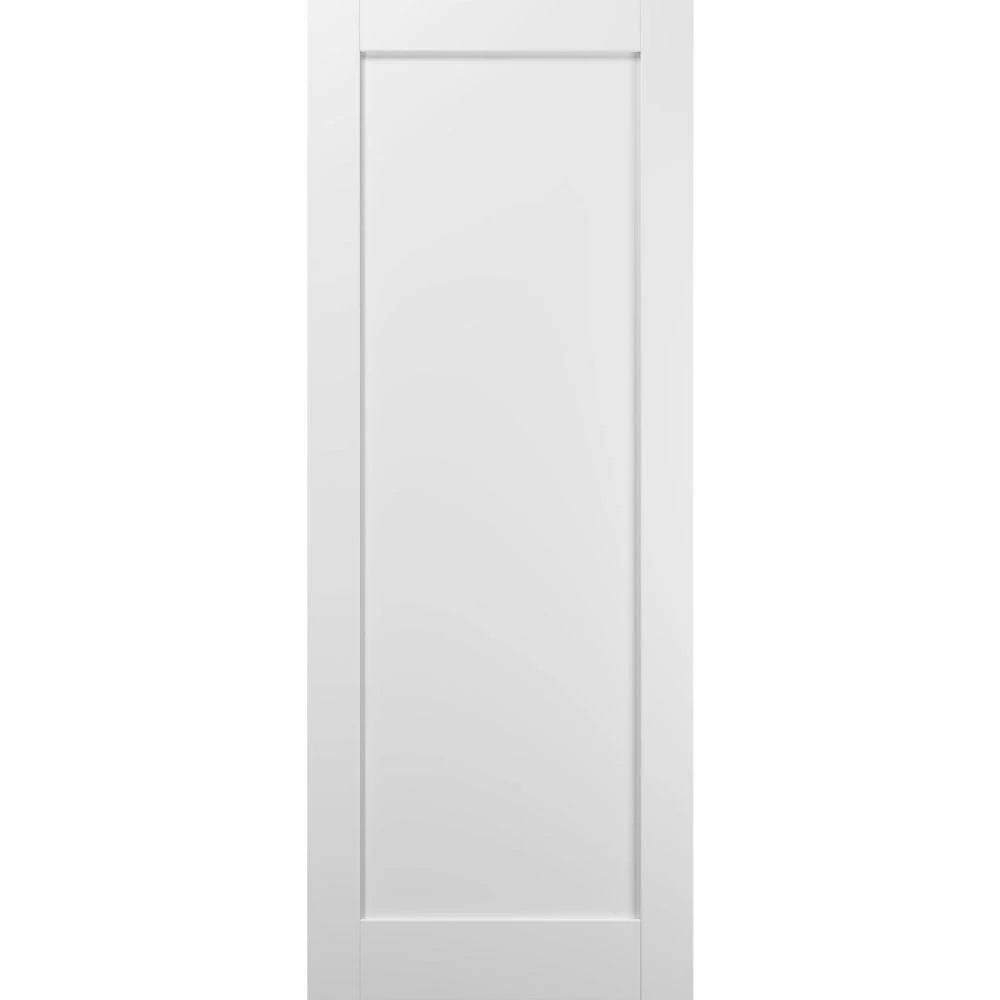Slab Barn Door Panel 36 x 84 White Silk B457