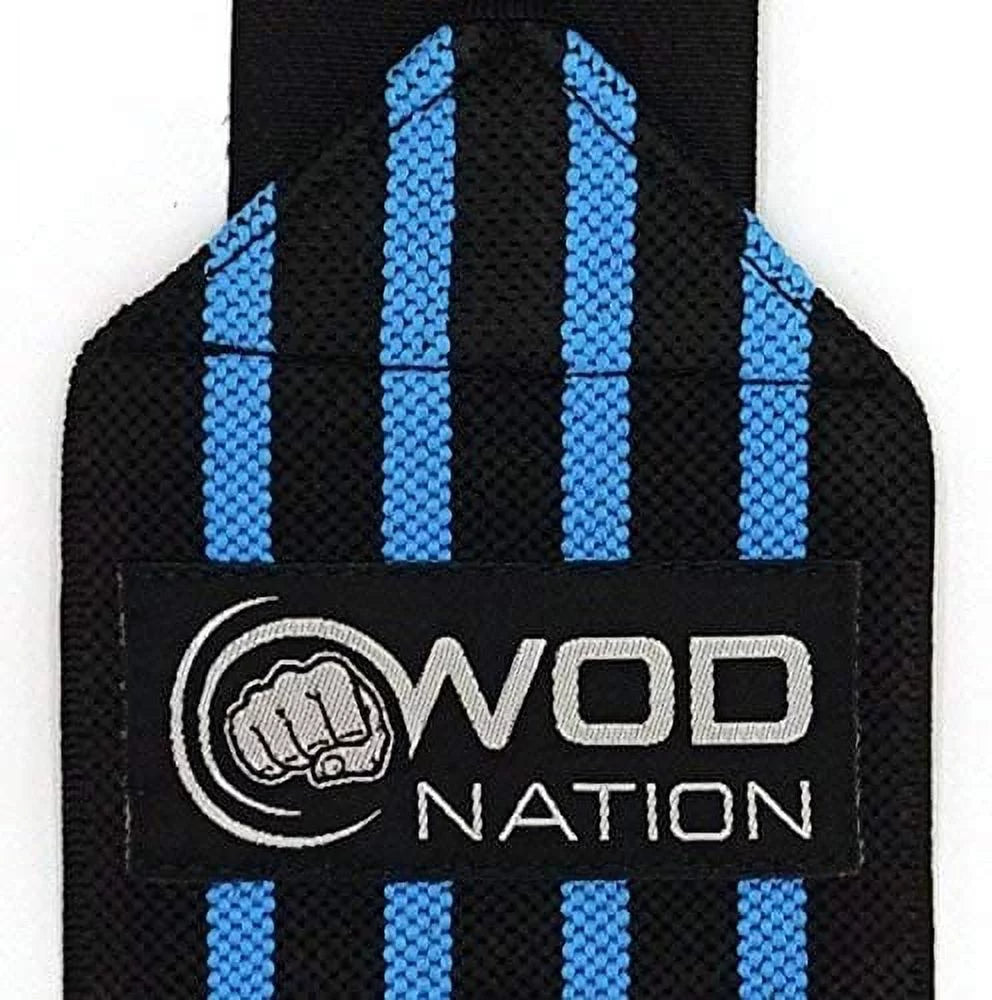 Black Set of 2 Weightlifting Wrist Wraps N35031
