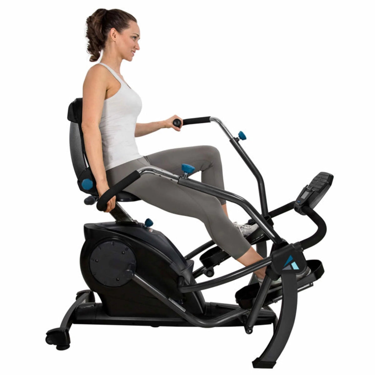 Black Recumbent Cross Trainer and Cardio Elliptical O5848