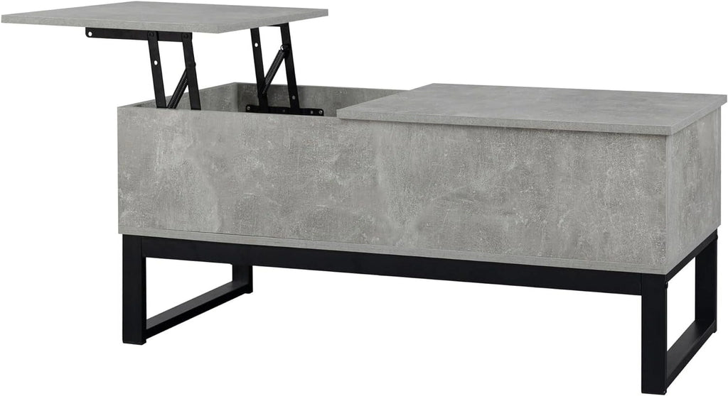 Gray Lift Top Coffee Table with Hidden Compartment T674797