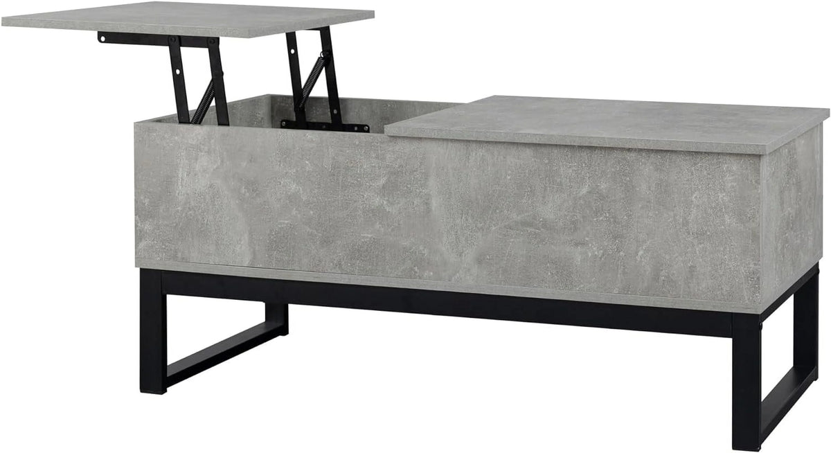 Gray Lift Top Coffee Table with Hidden Compartment T674797