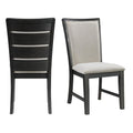 Black Slat Back Side Chair Set R78621