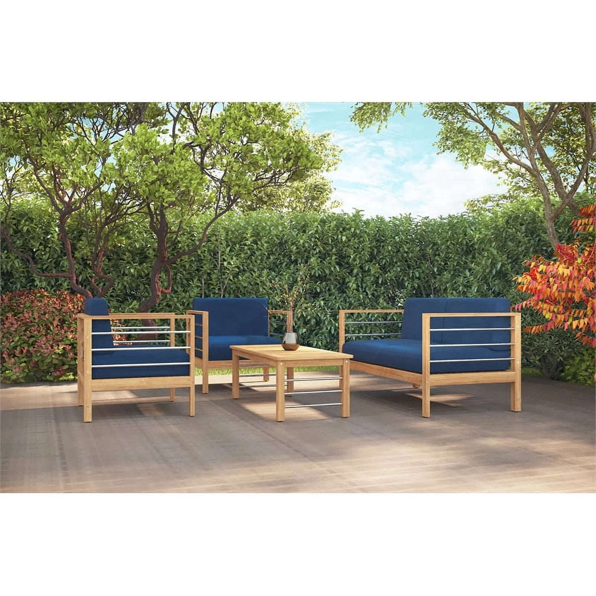 Rectangular Teak Outdoor Coffee Table D267907