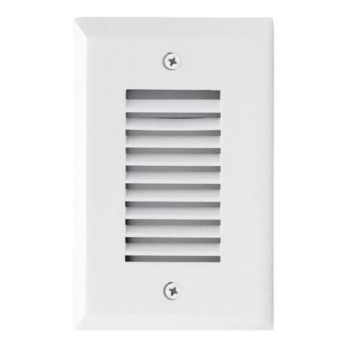 Mini LED Step Light with Angled Louver, Vertical Mount, 2W, 12V, 4000K, White G55357