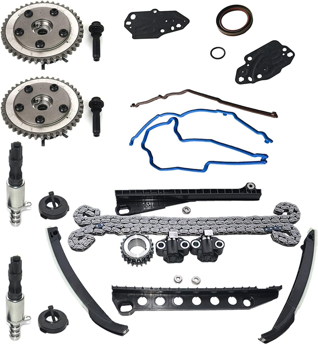 Variable Camshaft Timing Chain Kit with VCT Solenoids for 5.4L 3V Triton Q504