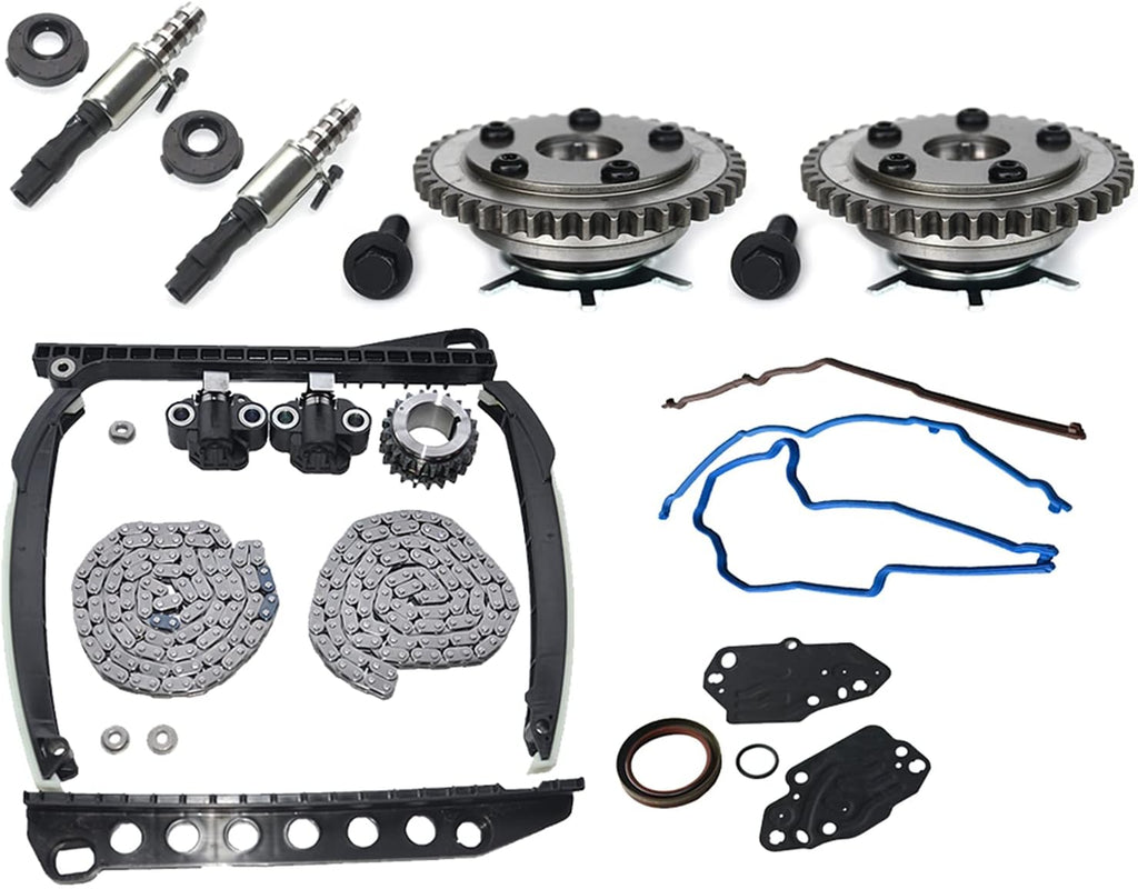 Variable Camshaft Timing Chain Kit with VCT Solenoids for 5.4L 3V Triton Q504